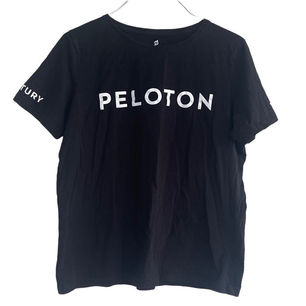 ‎Peloton Black Logo Century Shirt Womens Size Medium